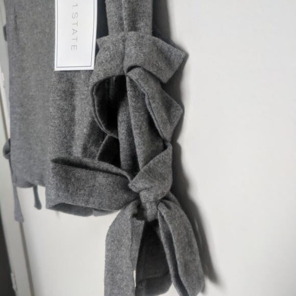 *NWT* 1. State Cozy Off The Shoulder Top- Gray - Picture 5 of 5